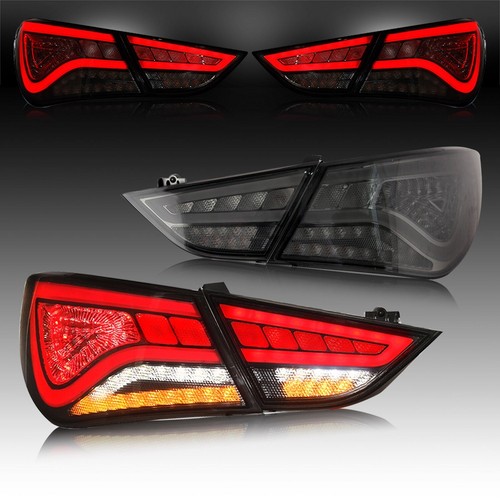 VLAND SMOKED FULL LED Tail Lights For Hyundai Sonata 6th Gen Sedan 2011-2014 New - Picture 5 of 9