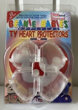 TY Beanie Baby Heart Tag Protectors - 10 PACK Official Ty Brand  2nd Version 