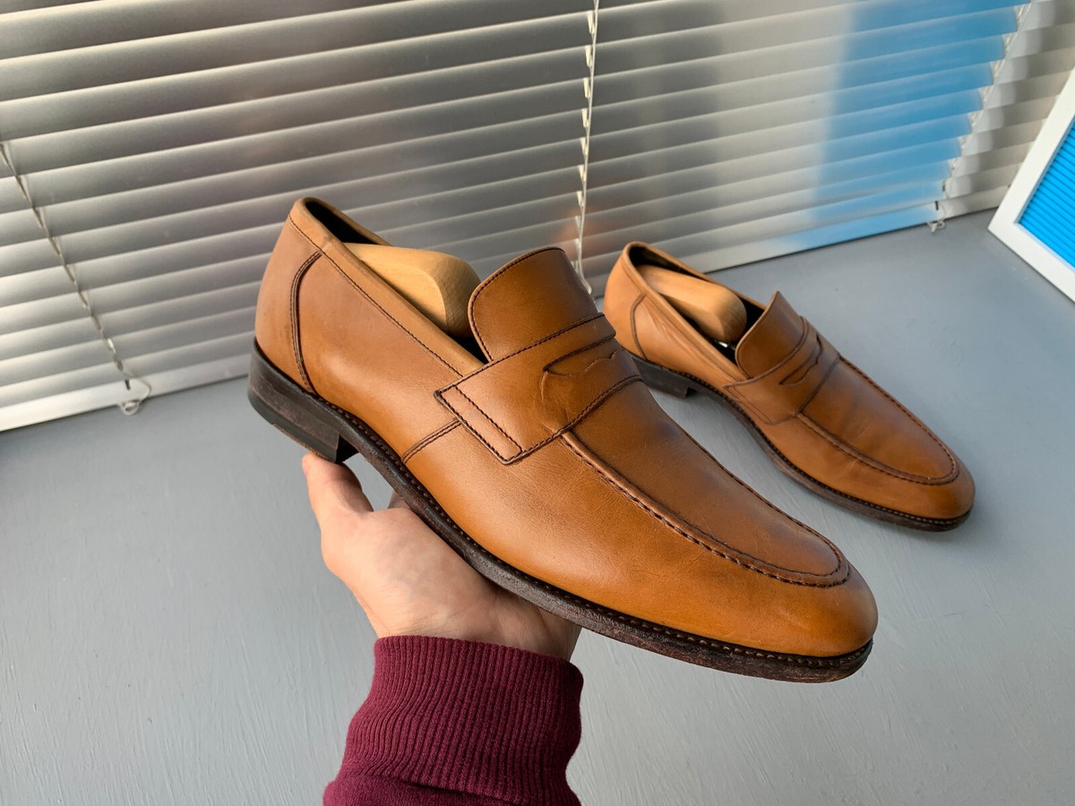 Boggi Milano Mens Brown Penny Loafers US9.5 UK8.5 | eBay display picture 1