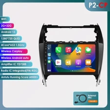 For Toyota Camry 2012-2014 32GB Android 13 CarPlay AUX Car Stereo Radio GPS Navi