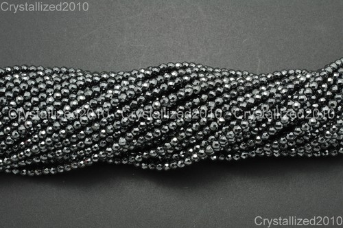 AAA Natural Gemstones Faceted Round Beads Crystal Quartz Amethyst 2mm 3mm 15.5'' - Picture 24 of 55