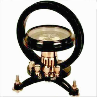 TANGENT GALVANOMETER BRASS TERMINALS WITH PERMANENT MAGNET COMPASS FREE SHIPPING
