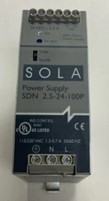 SOLA HD,SDN-2.5-24-100P,POWER SUPPLY 2.5A 24VDC