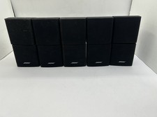 5 Bose Acoustimass Lifestyle Double Cube Speakers Black Tested/Used
