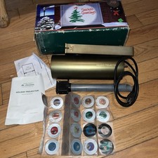 Vintage 2000 Mr. Christmas Outdoor All Year Round Holiday Projector 25 Slides