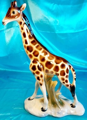Jema Holland Porzellan Giraffe von The Manger Brothers Jema Keramik Studio 60er