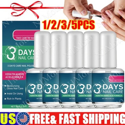1-5PACK 3 Days Nail Care - Keratin Amino Acid Formula Superior Nail Nourish HOT