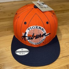 The Game Auburn Tigers Circle Logo Pinstripe Retro Script Snapback Hat War Eagle