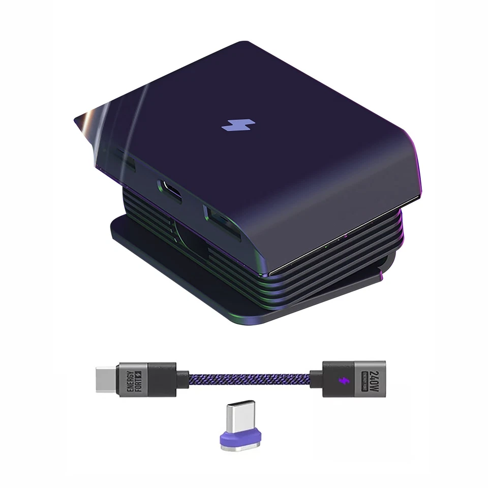 Black Magnetic Type-C Charging Dock For RAZER COBRA PRO/BASILISK V3 PRO Mouse - Image 3 of 4