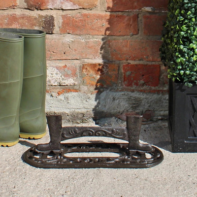 Boot Scraper Cast Iron Rustic Victorian Style Muddy Shoes Footwear ...