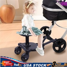 Glider Board Baby Stroller Kid Board Buggy Wheeled Board with Detachable Seat
