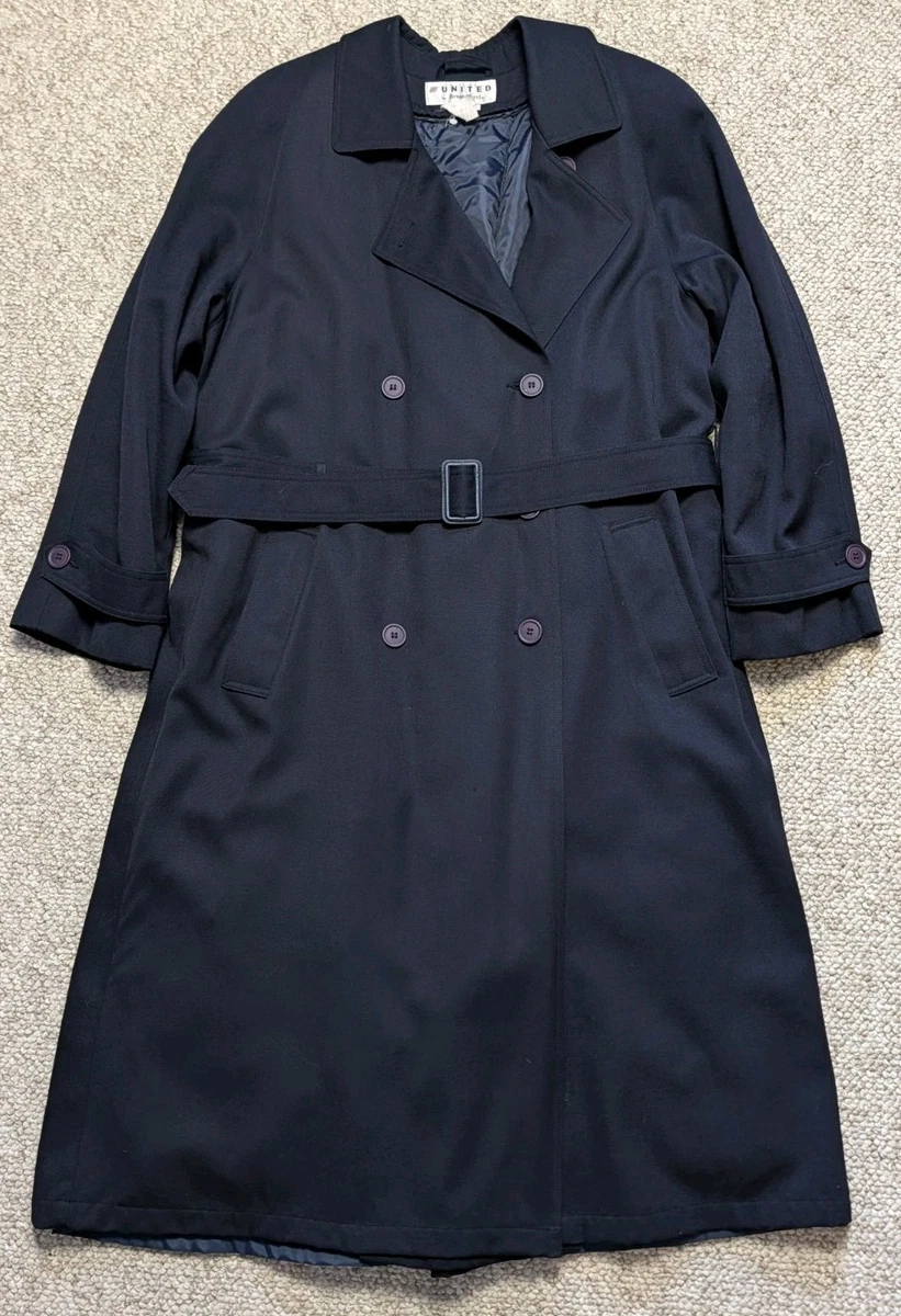 Trench Coat/Mac 100% Wool Vintage Outerwear Coats & Jackets for
