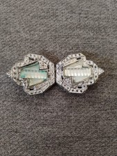 Vtg Silver Metal Clasp Belt Buckle 1 X 1 Each
