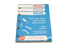 Atlas 2334 (8-91), 2334 1991 Belt & Hose application Information Catalog