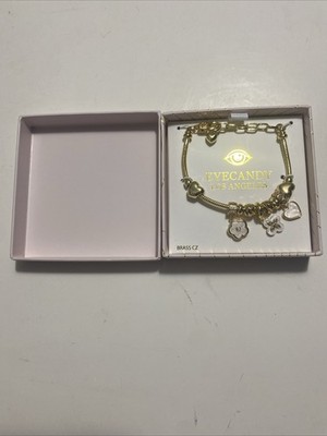 Armcandy Los Angeles Luxe Collection set Bracelet brass CZ  / gold tone