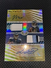 Malik Willis Treylon Burks Illusions Rookie Patch Dual Autograph 13/20 RPA