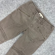 Banana Republic Heritage Moto Cargo Pants Khaki Stretch Womens Size 6