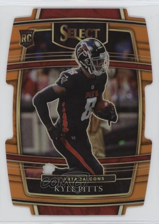 2021 Panini Select Concourse Orange Prizm Die-Cut /249 Kyle Pitts #46 Rookie RC