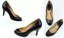 Cole Haan x NikeAir Peep Toe 3  Pumps Sz 6.5 Black D23638