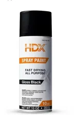 10 oz. All Purpose Gloss Black Spray Paint - No Ship to California