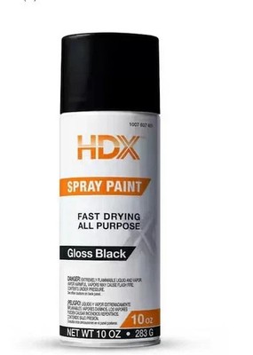 10 oz. All Purpose Gloss Black Spray Paint - No Ship to California