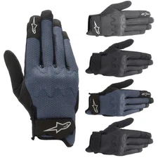 Alpinestars Stated Air Short Summer Motorcycle Gloves Mesh Motorbike Black Blue