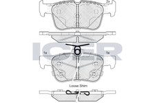 Bremsbelagsatz Hinten Ate-System für Ford Focus IV Limo Kombi Galaxy ab 98->