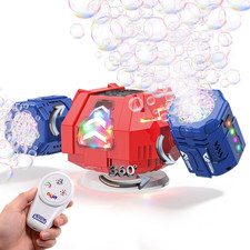 Bubble Machine, 30000 Bubbles/Min Rechargeable Kids Bubble Machine with Remote