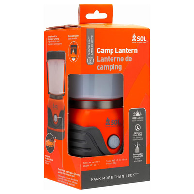 SOL Camp Lantern 3D: 300 to 1000 lumens (Orange)