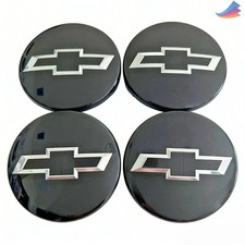 4pcs Gloss Black Wheel Center Caps For Chevy Silverado 1500 Tahoe Suburban 14-20