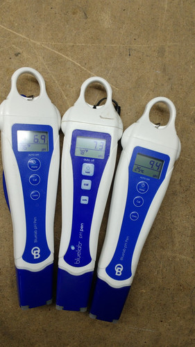 LOT OF 3 Bluelab pH Pen Hydroponic Aquarium Tester Calibration Meter Reader USED