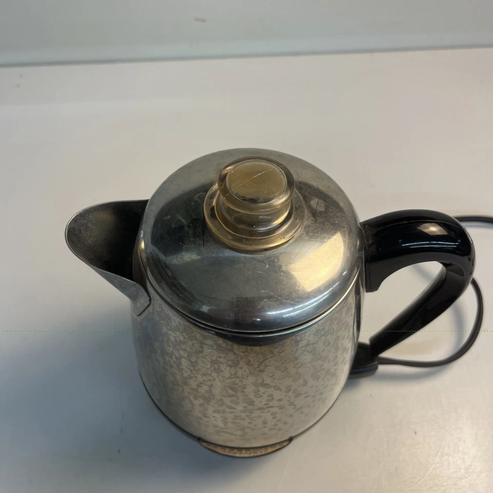 复古 Farberware Superfast 4 杯 Percolator 型号 134 美国制造 — 第 2/4 张图片