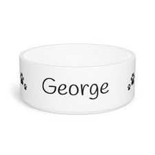 Personalized Pet Bowl for Dogs and Cats, Customizable Pet, Dog Dish with Name