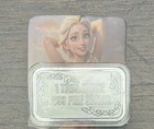Sexy! Frozen Elsa 1 Oz .999 Silver Color Art Bar With COA 50 Minted