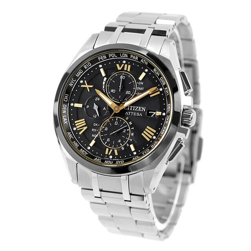 Reloj Hombre Citizen Attesa AT8244-57E Colección Kizashi Eco-Drive Radio Atómica