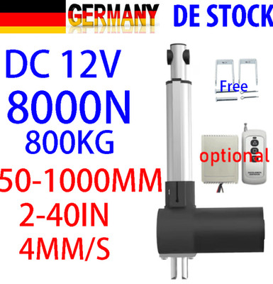 12V 8000N Elektrischer Linearantrieb Linearmotor 100mm 300mm 500mm 1000mm Fast