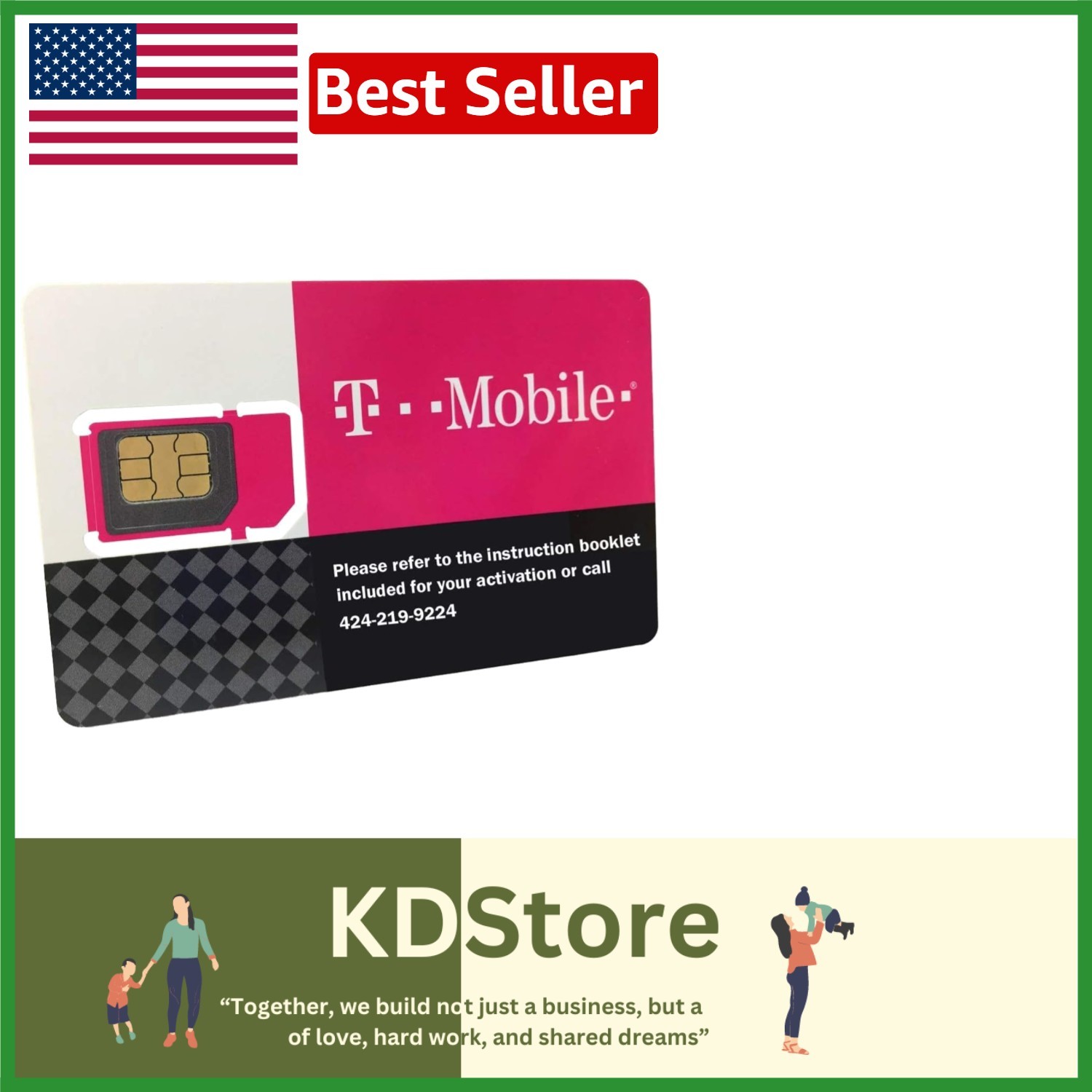Prepaid SIM Card 30 Days Unlimited Talk Text Data USA GSM Unlocked