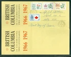 CANADA #429A BC CENTENARY FOLDOUT FDC WAINWRIGHT ALTA/MPO 311/AM/30/VI/66 CDS