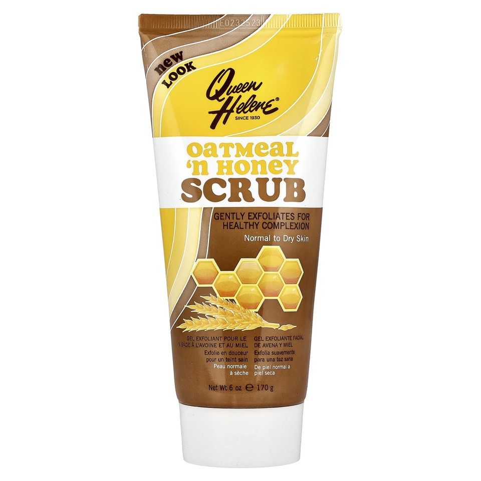 Oatmeal 'n Honey Scrub, Normal to Dry Skin, 6 oz (170 g)