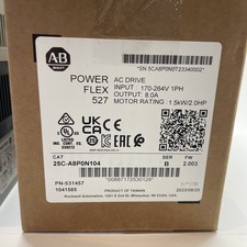 Allen-Bradley 25C-A8P0N104 PowerFlex 527 1.5 kW 8A AC Drive VFD