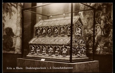 AK Köln a. Rhein, Dreiköniginschrein i. d. Domschatzkammer d. Doms 