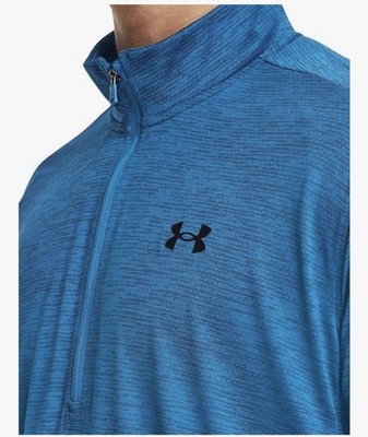 Under Armour Men's Tech Vent 1/2 Zip Pullover Long Sleeve Blue Medium (a59)