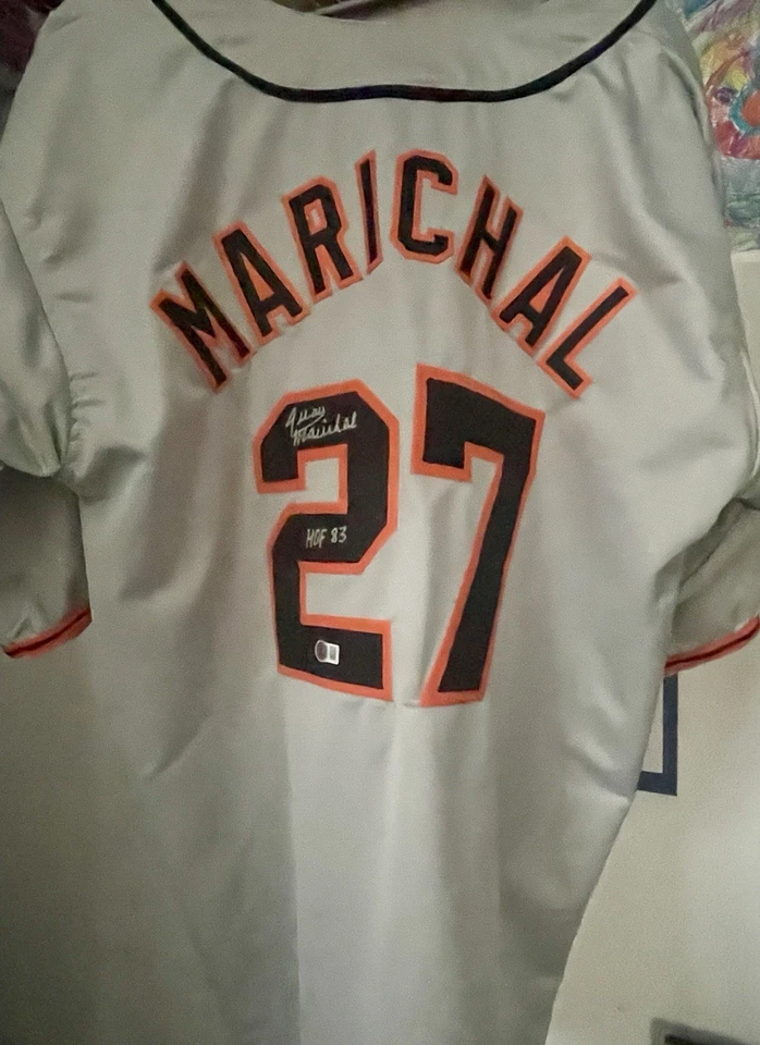 Juan Marichal Signed Replica San Francisco Giants Jersey Beckett COA HOF 83 Insc - Image 2 of 4