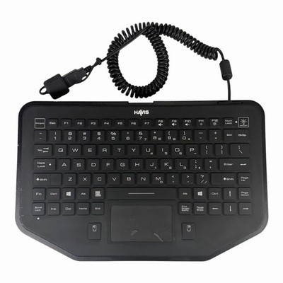 Havis KB-101 Rugged USB Backlit Keyboard for Emergency or Utility Vehicles