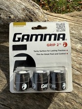 GAMMA Sports Grip 2 Overgrip Black Tennis Pickleball Squash Badminton AGG2-12