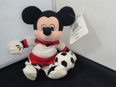 New! Disney Store Patriotic World Cup Soccer MICKEY MOUSE Bean Bag 9''