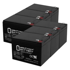 Mighty Max 12V 12AH SLA Battery Replaces Currie F-18 Electric Scooter - 6 Pack