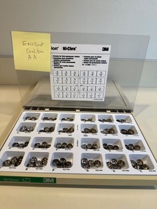 COMPLETE NEW 96 3M ION NI CHRO STAINLES STEEL ADULT MOLAR DENTAL CROWN PO96 AA