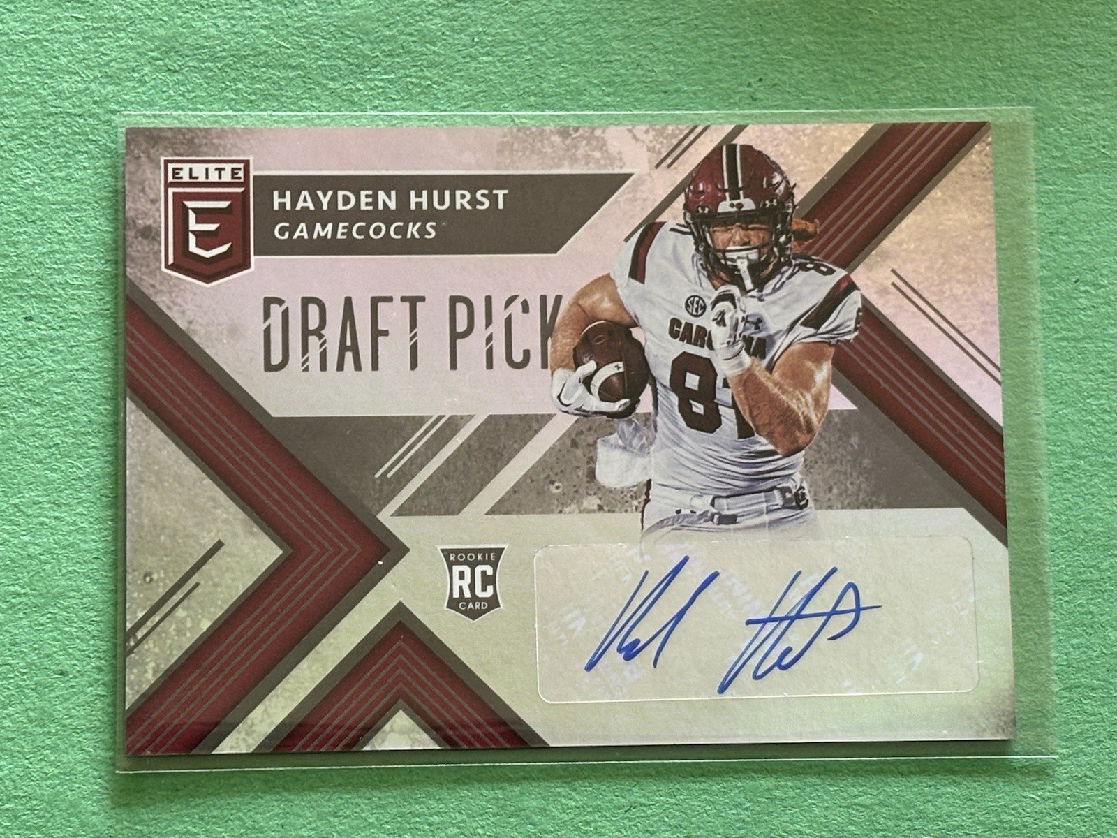 Hayden Hurst Panini Elite Draft Picks Collegiate #169 Autograph