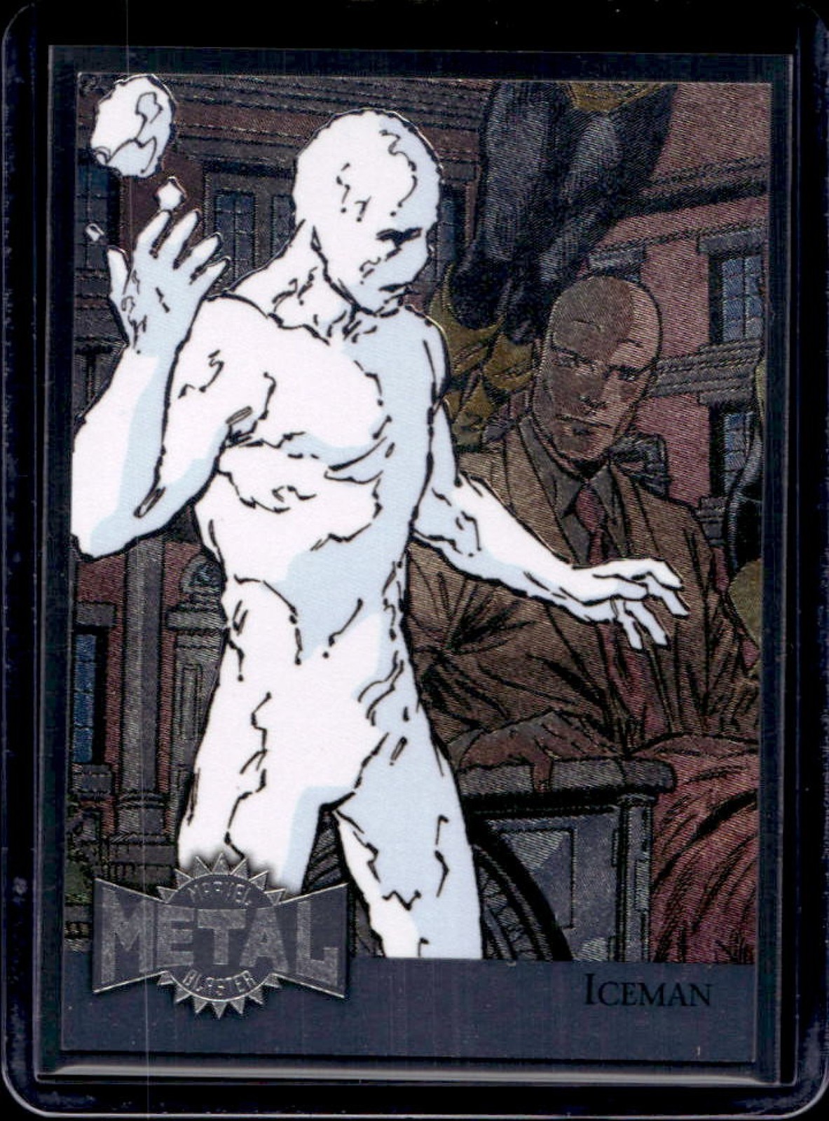 2015 Fleer Retro Marvel Iceman 1995 Flair Metal Blaster #22